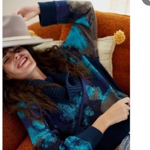 Anthropologie Benicia Tie Dye Sweater Size L like new